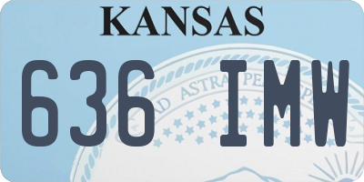 KS license plate 636IMW
