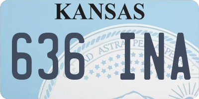 KS license plate 636INA