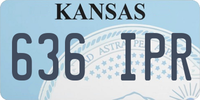 KS license plate 636IPR