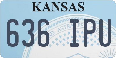 KS license plate 636IPU