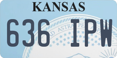 KS license plate 636IPW