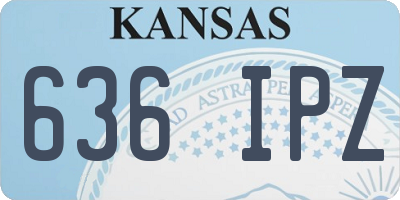 KS license plate 636IPZ