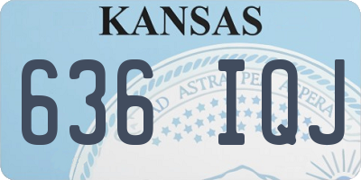 KS license plate 636IQJ