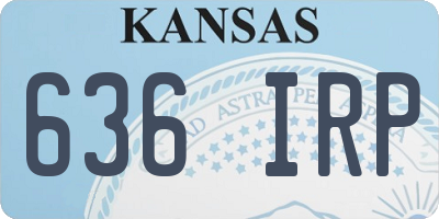 KS license plate 636IRP