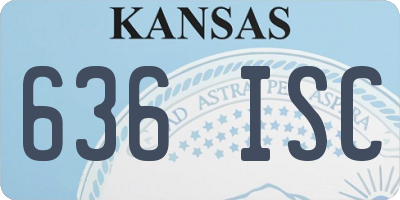 KS license plate 636ISC