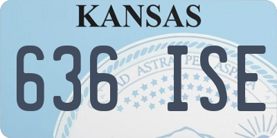KS license plate 636ISE