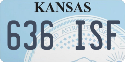 KS license plate 636ISF