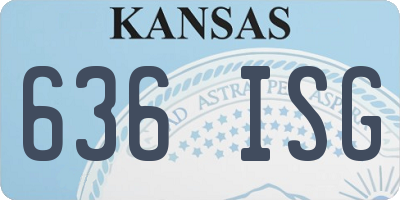 KS license plate 636ISG