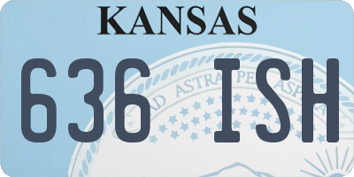 KS license plate 636ISH
