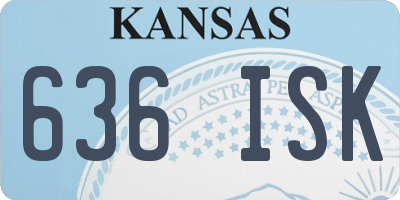 KS license plate 636ISK