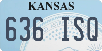 KS license plate 636ISQ
