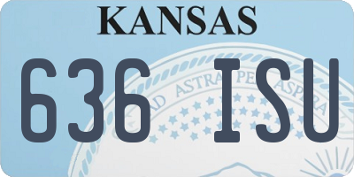 KS license plate 636ISU