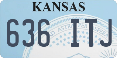 KS license plate 636ITJ