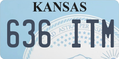 KS license plate 636ITM