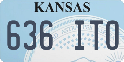 KS license plate 636ITO