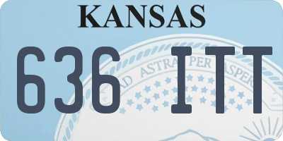 KS license plate 636ITT