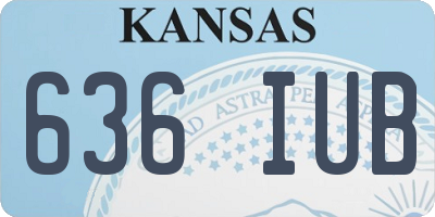 KS license plate 636IUB