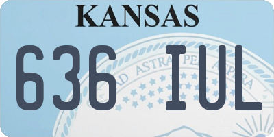 KS license plate 636IUL