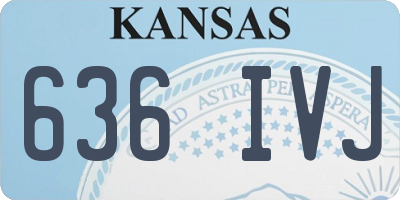 KS license plate 636IVJ