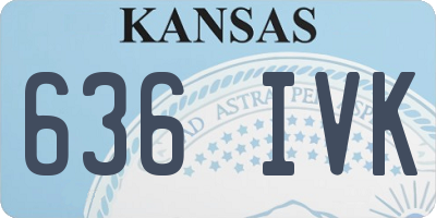 KS license plate 636IVK
