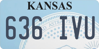 KS license plate 636IVU