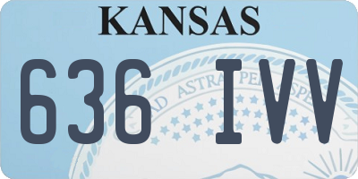 KS license plate 636IVV