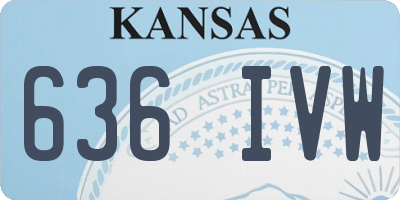 KS license plate 636IVW