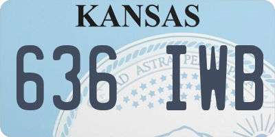 KS license plate 636IWB