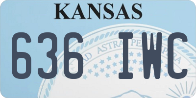 KS license plate 636IWC