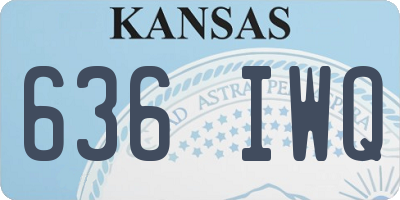 KS license plate 636IWQ