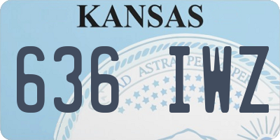 KS license plate 636IWZ