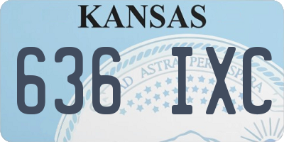 KS license plate 636IXC