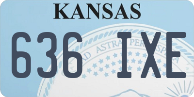 KS license plate 636IXE