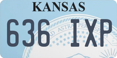 KS license plate 636IXP