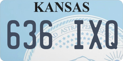 KS license plate 636IXQ