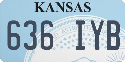 KS license plate 636IYB