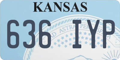 KS license plate 636IYP