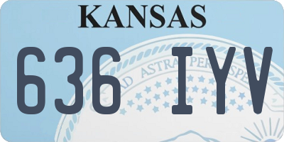 KS license plate 636IYV