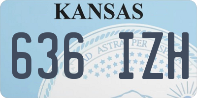 KS license plate 636IZH