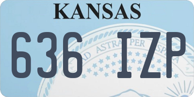 KS license plate 636IZP