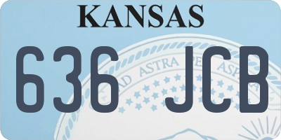 KS license plate 636JCB