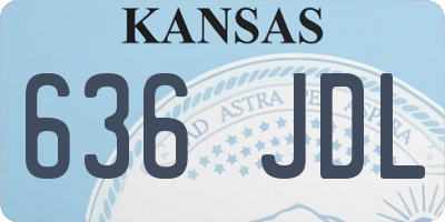 KS license plate 636JDL
