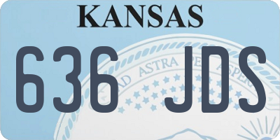KS license plate 636JDS