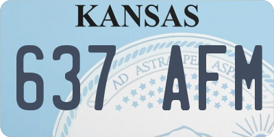 KS license plate 637AFM