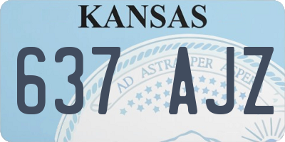 KS license plate 637AJZ