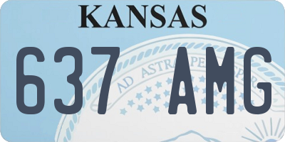 KS license plate 637AMG