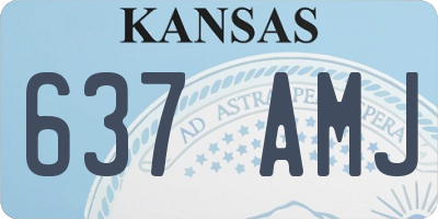 KS license plate 637AMJ