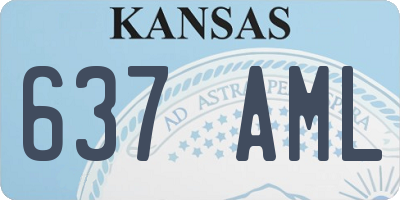 KS license plate 637AML
