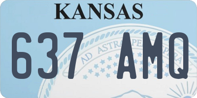 KS license plate 637AMQ