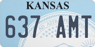 KS license plate 637AMT
